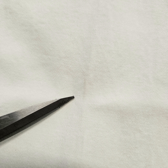 New Zara Womens White Chino Pants US 6 Mid Rise Slim Fit Relaxed Leg Cropped - Picture 7 of 13